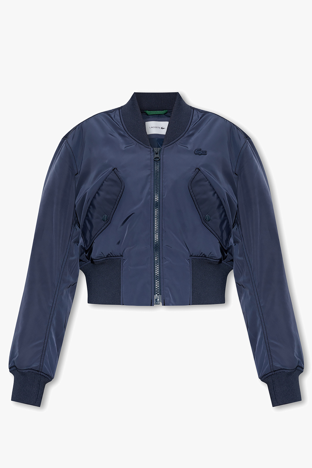 lacoste deviation blanche et bleue Biname fmedShops Canada Navy blue Cropped bomber jacket Lacoste